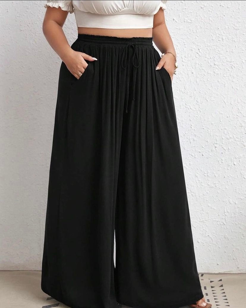 Women’s Paperbag Wide Leg Pants